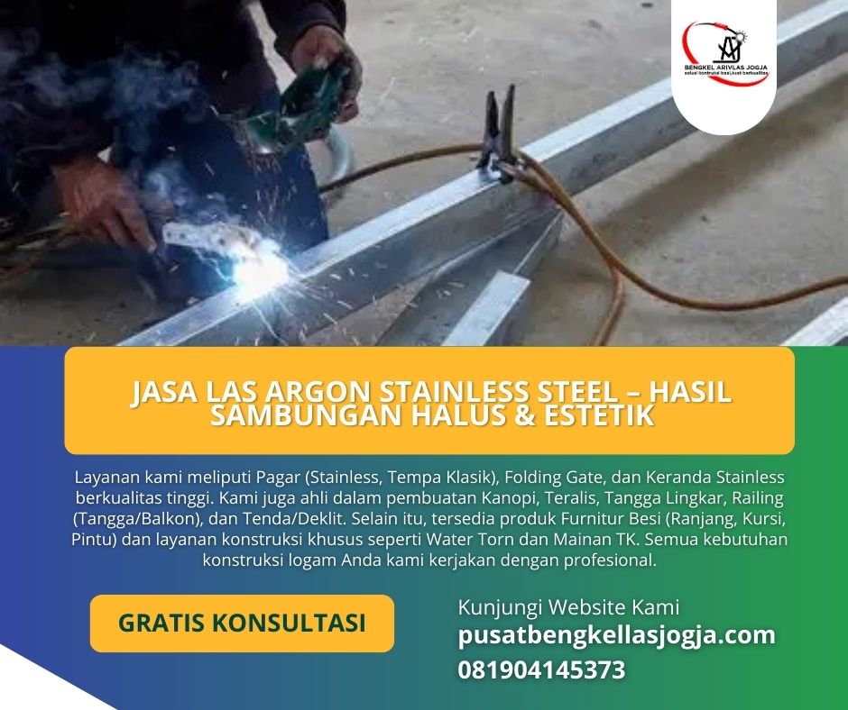 Jasa Las Argon Stainless Steel – Hasil Sambungan Halus & Estetik