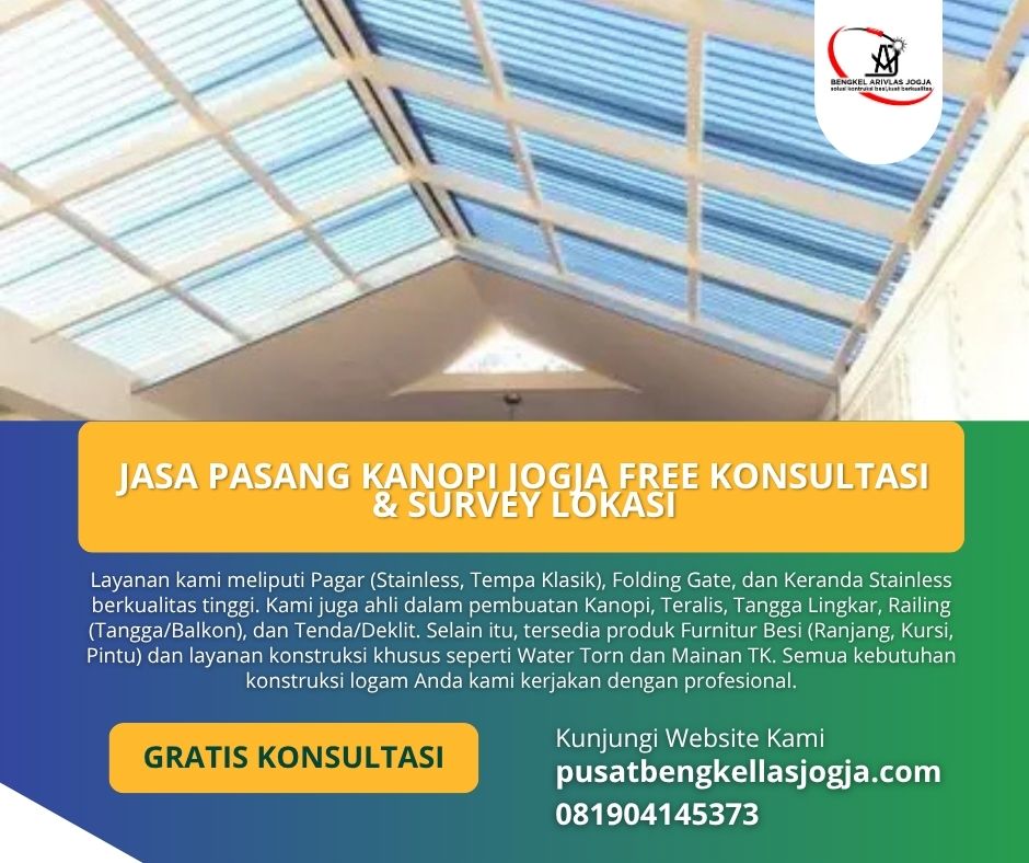 Jasa Pasang Kanopi Jogja Free Konsultasi & Survey Lokasi